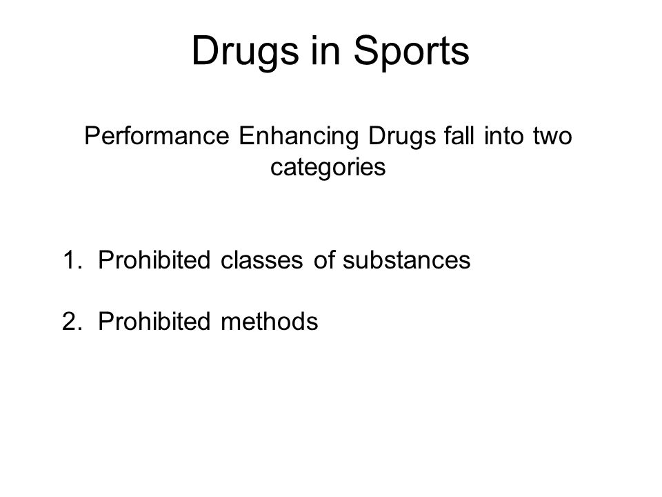 Performance Enhancing Drugs in Sports&nbspEssay
